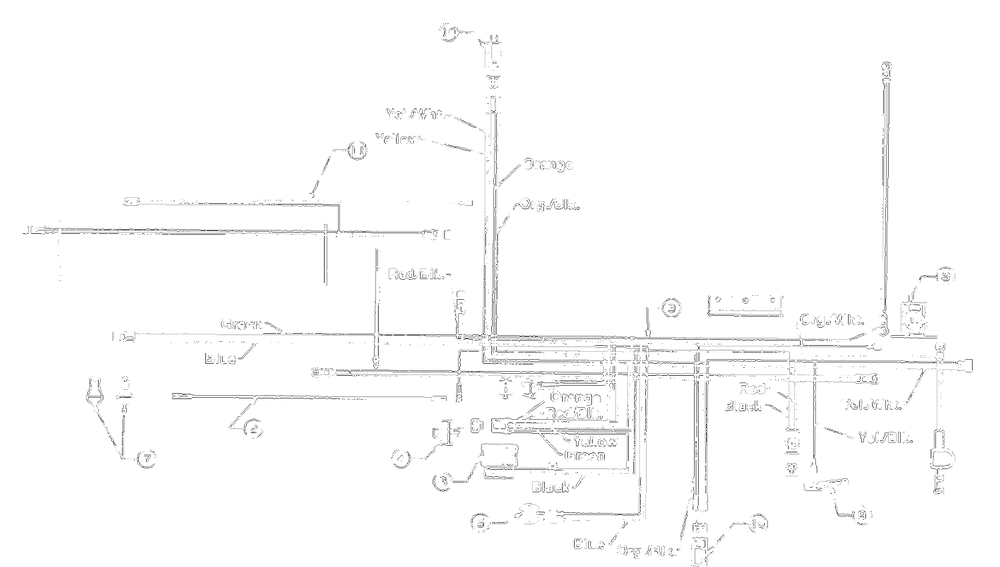 Electrical (Twin Cylinder Briggsandstratton) Diagram and Parts List for 2001 Yard Machines Lawn Tractor